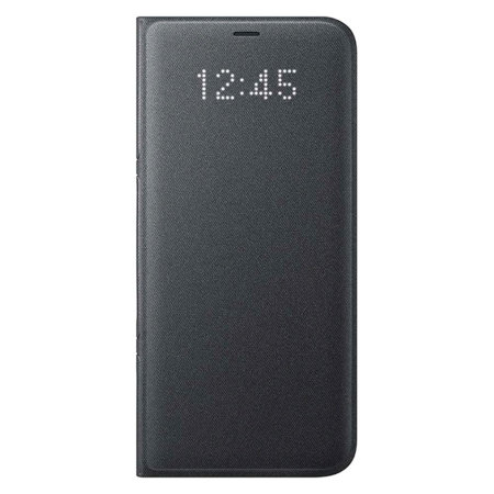 LED Flip Wallet Cover Officielle Samsung Galaxy S8 - Noire