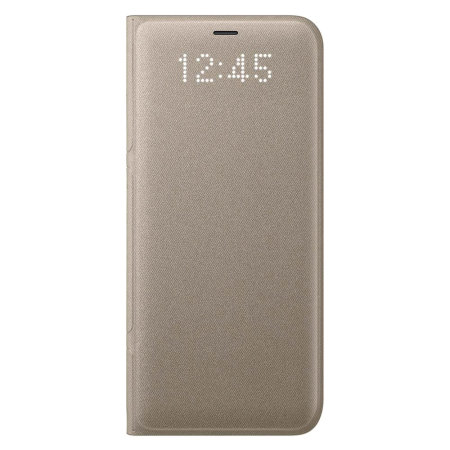 Funda Samsung Galaxy S8 Plus Oficial LED Flip Wallet - Oro