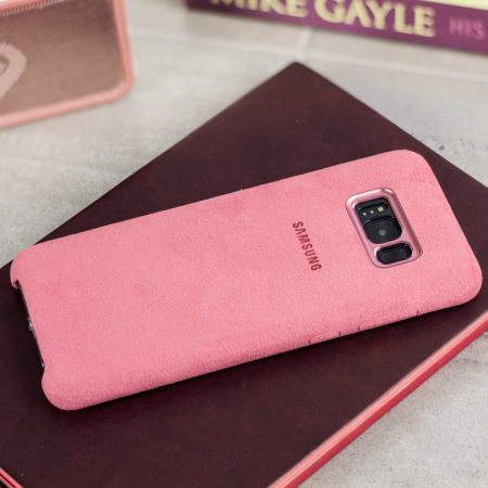 Coque Officielle Samsung Galaxy S8 Plus Alcantara Cover – Rose