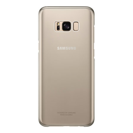Official Samsung Galaxy S8 Plus Clear Cover Case - Gold