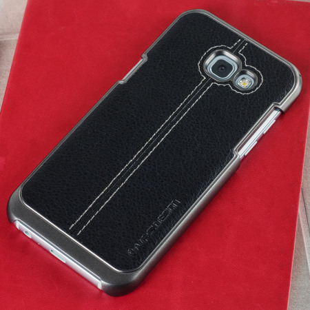 VRS Design Simpli Mod Leather-Style Samsung Galaxy A3 2017 Case- Black