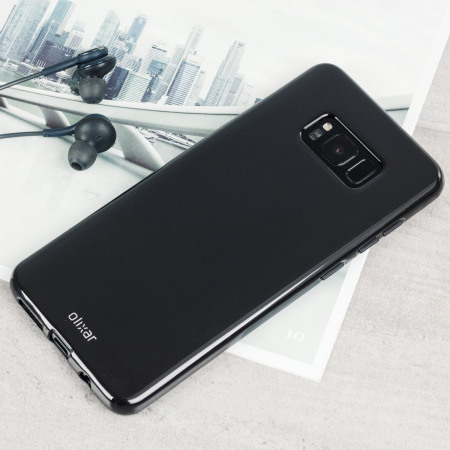 Olixar FlexiShield Samsung Galaxy S8 Gel Hülle in Solid Schwarz