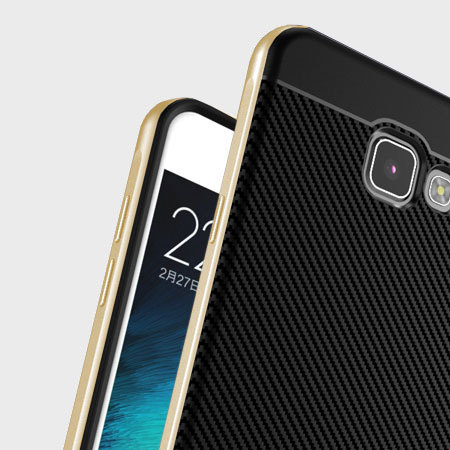Olixar X-Duo Samsung Galaxy A5 2017 Skal - Kolfiber Metallisk Guld