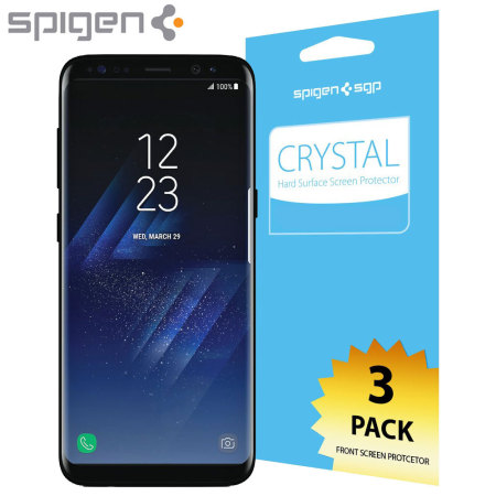 Spigen Samsung Galaxy S8 Film Crystal Screen Protector (3 Pack)
