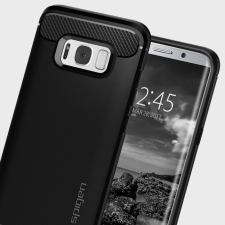 Spigen Rugged Armor Samsung Galaxy S8 Plus Tough Case - Zwart