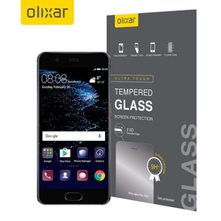 Olixar Huawei P10 Plus Tempered Glass Skjermbeskyttelse