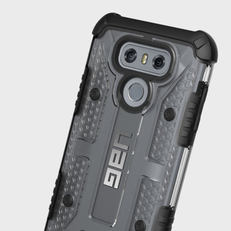 UAG Plasma LG G6 Protective Deksel - Aske - Sort