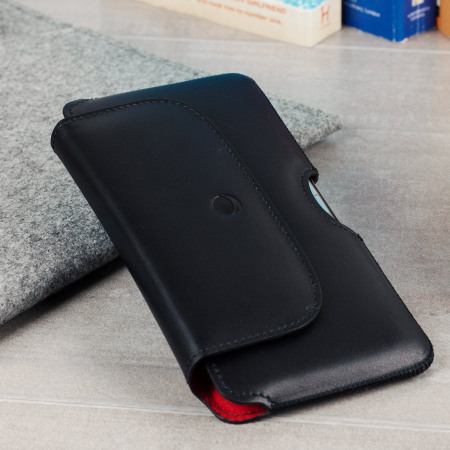 Beyza The Hook Samsung Galaxy S8 Plus Genuine Leather Case - Black