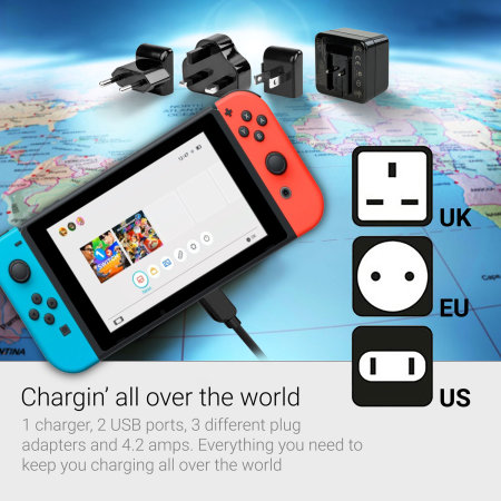 nintendo switch plug in charger