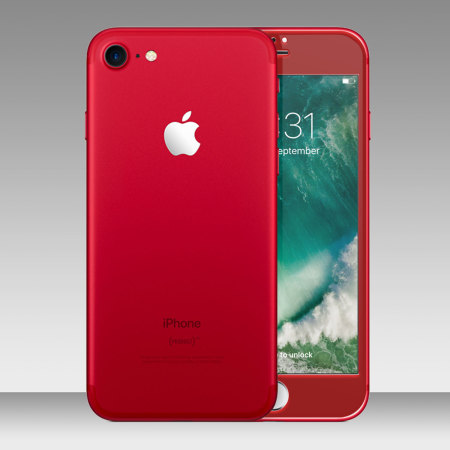 Protection d’écran en Verre Trempé iPhone 7 Olixar Bord à Bord - Rouge