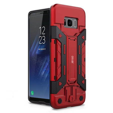 Coque Samsung Galaxy S8 Olixar X-Trex robuste – Rouge / Noire