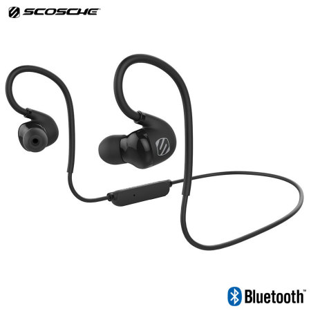 Scosche SportFlex Air Wireless Bluetooth Fitness Earphones - Black