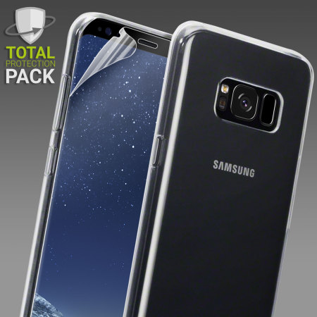 Coque + Protection d’écran Galaxy S8 Olixar Pack Total Protection