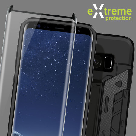Funda y protector de pantalla de cristal Olixar para Galaxy S8