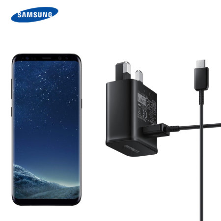 Official Samsung Galaxy S8/ S8 Plus Fast Charger & USB-C Cable - Black