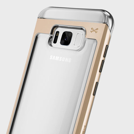 Coque Samsung Galaxy S8 Ghostek Cloak 2 Aluminium – Transp. / Or