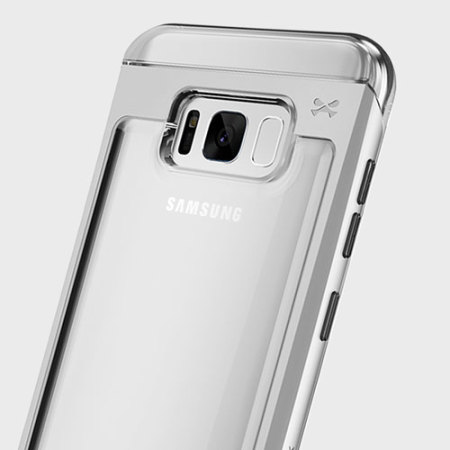 Coque Samsung Galaxy S8 Ghostek Cloak 2 Aluminium – Transp. / Argent