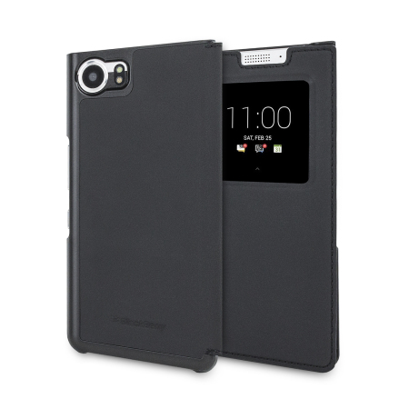 Official BlackBerry KEYone Smart Flip Case - Black