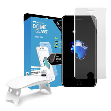 Whitestone Dome Glas iPhone 8 /7 Plus Vollabdeckender DisplaySchutz