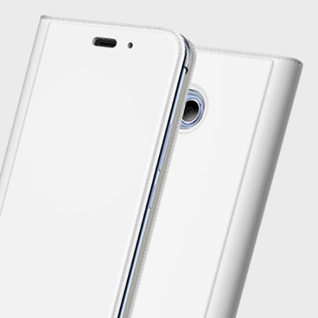 Funda Oficial HTC U11 de tapa tipo cuero - Blanca