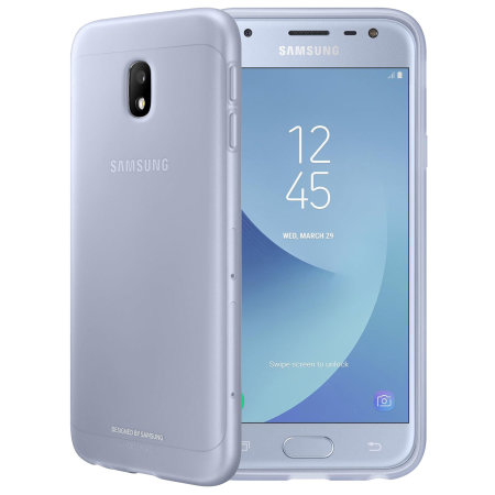 Offizielle Samsung Galaxy J3 17 Jelly Cover Hulle Blau