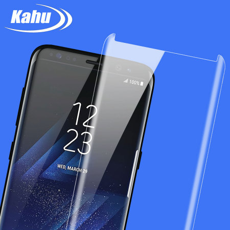 Protector pantalla cristal Galaxy S8 Kahu compatible con funda - Transparente