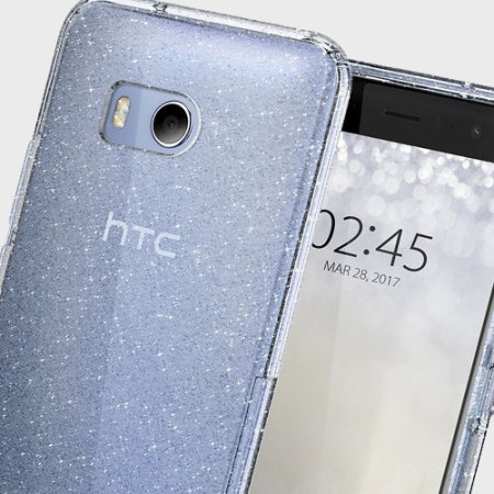 Funda HTC U11 Spigen Liquid Crystal Glitter - Cuarzo transparente