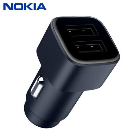 Cargador de coche Oficial Nokia Dual USB 2.4A  - Negro