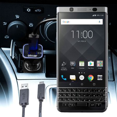 Chargeur voiture BlackBerry KEYone Olixar Haute Puissance