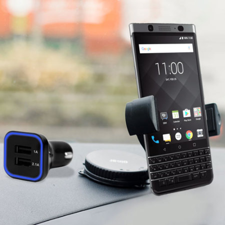 Pack support voiture BlackBerry KEYone Olixar DriveTime avec chargeur
