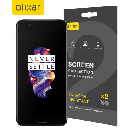 Olixar OnePlus 5 Displayschutz 2-in-1 Pack