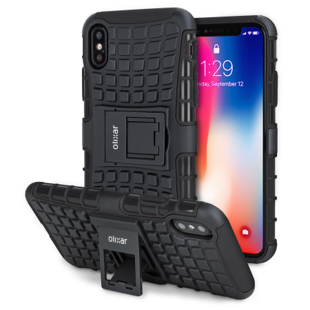 Funda iPhone X Olixar ArmourDillo - Negra