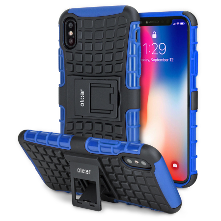 olixar armourdillo iphone x protective case - blue reviews