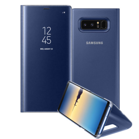 Official Samsung Galaxy Note 8 Clear View Cover Skal - Blå