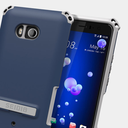 Seidio Dilex HTC U11 Tough Kickstand Case - Midnight Blue / Grey