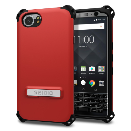 Seidio Dilex BlackBerry KEYone Kickstand Skal - Röd