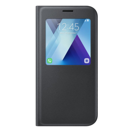 Official Samsung Galaxy A7 2017 S View Premium Cover Case - Black