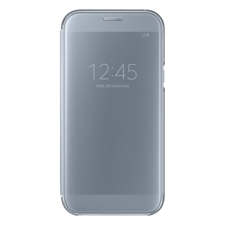 Official Samsung Galaxy A7 2017 Clear View Stand Cover Case - Blue