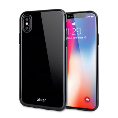 olixar flexishield iphone x gel case - jet black reviews