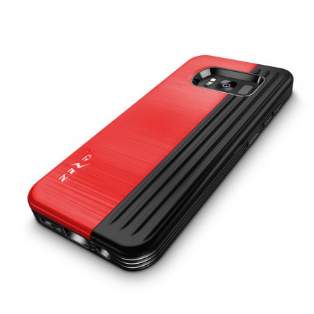 Zizo Retro Samsung Galaxy S8 Plus Wallet Stand Case - Red / Black