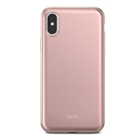 Coque iPhone X Moshi iGlaze Ultra Slim - Rose Taupe