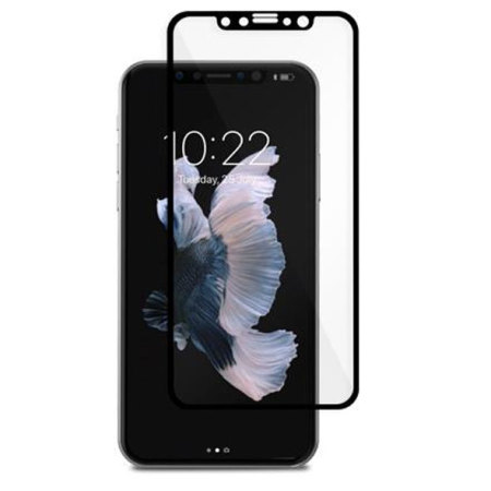 Moshi IonGlass iPhone X Tempered Glass Screen Protector - Black