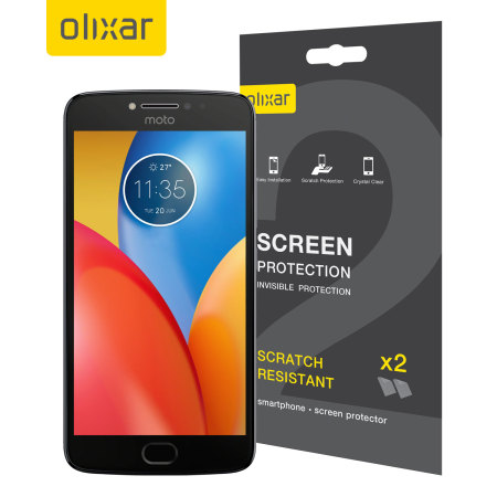 Olixar Motorola Moto E4 Plus Screen Protector 2-in-1 Pack