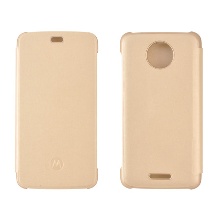 Official Motorola Moto C Flip Cover - Gold