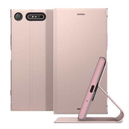 Housse Officielle Sony Xperia XZ1 Style Cover Stand – Rose
