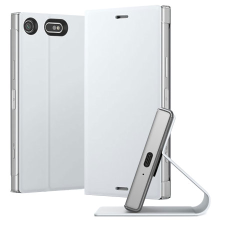 Funda Oficial Sony Xperia XZ1 Compact Style Cover Stand - Blanca