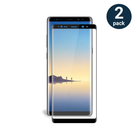 Olixar Galaxy Note 8 Volledige Cover Glass Screen Protector 2-in-1 Pack