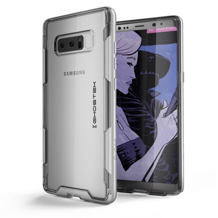 Ghostek Cloak 3 Samsung Galaxy Note 8 starke Hülle - Klar / Silber