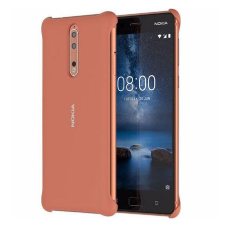 Official Nokia 8 Soft Touch Case - Copper