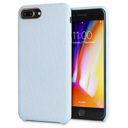 lovecases pretty in pastel iphone 8 plus denim design case - blue